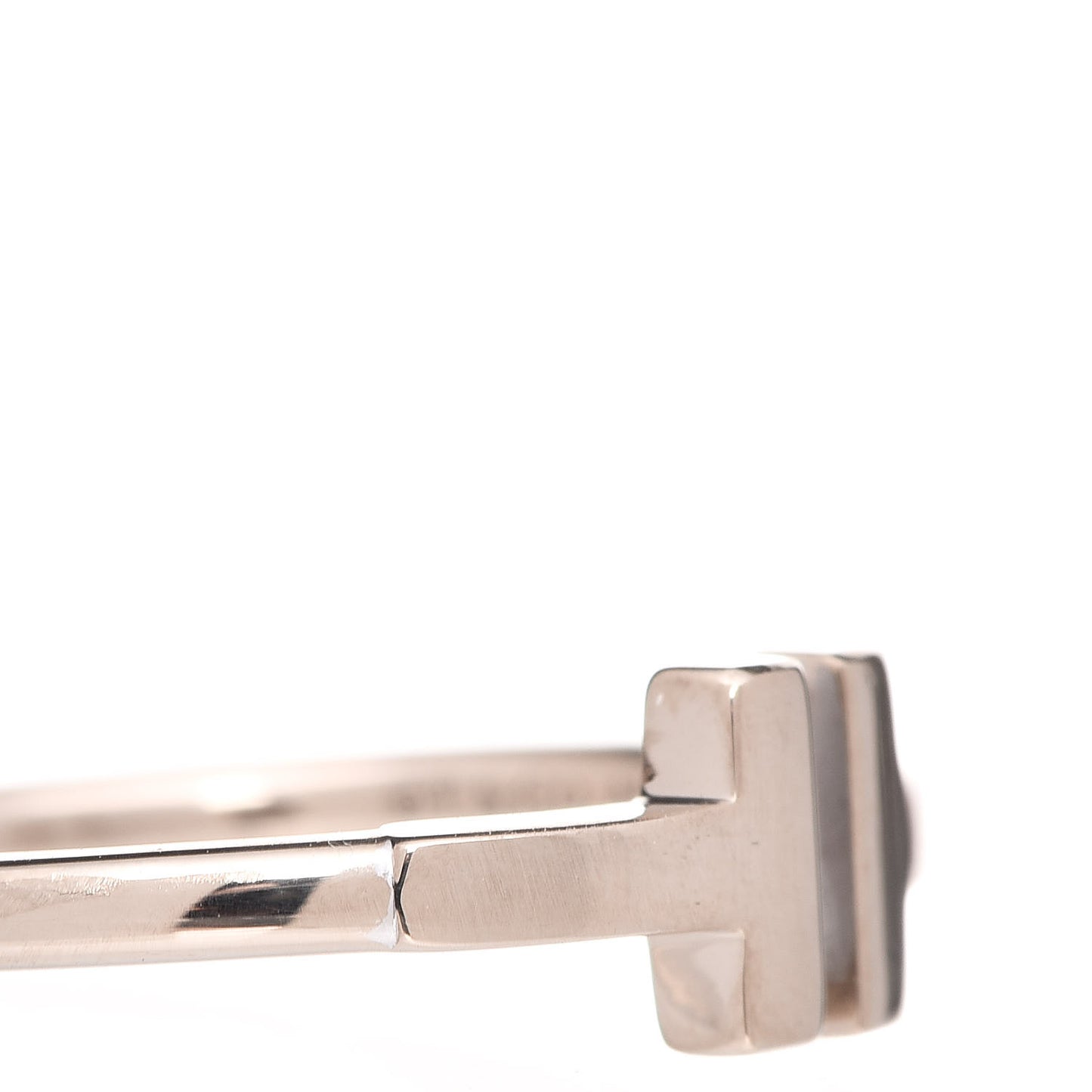 18K White Gold T Wire Ring 53 6.25