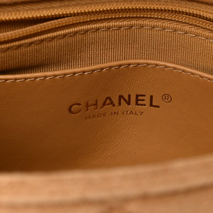Chanel Suede Quilted Mini Flap Dark Beige 6 of 10