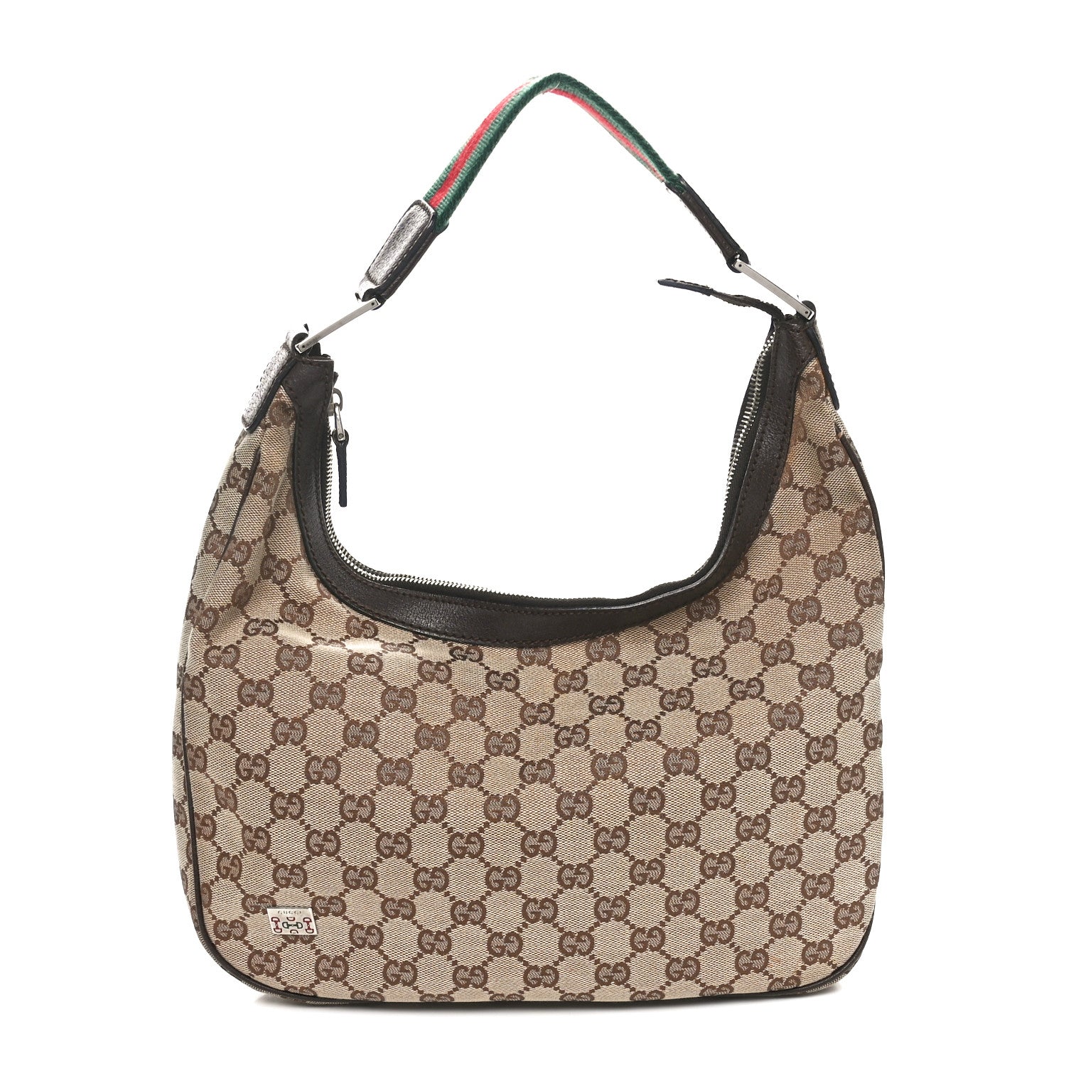 Gucci Monogram Medium Pop Hobo Dark Brown 1 of 10