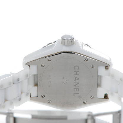Chanel Stainless Steel Ceramic 38mm J12 Automatic Watch White 3 of 8