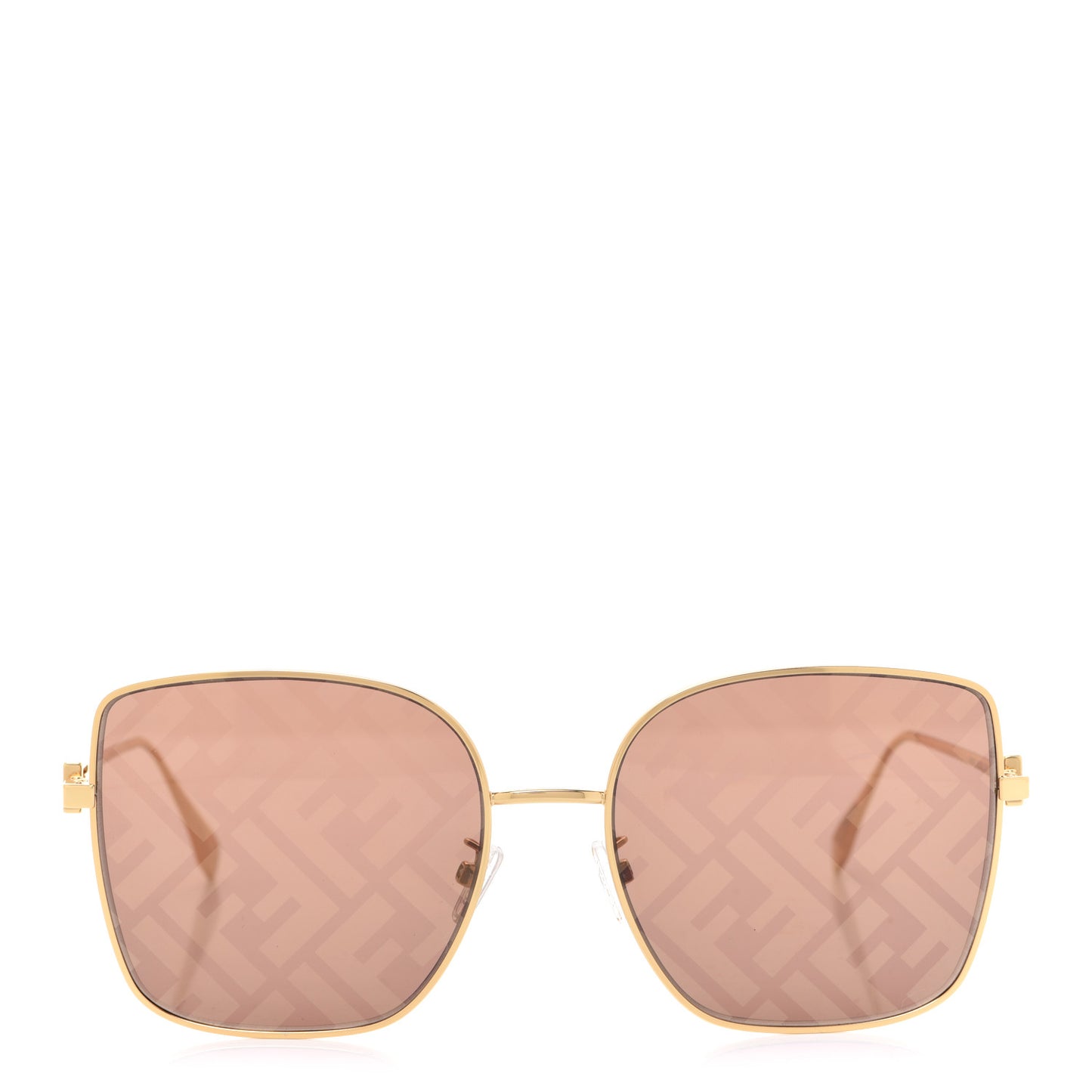Metal Fendi Forever Sunglasses Gold