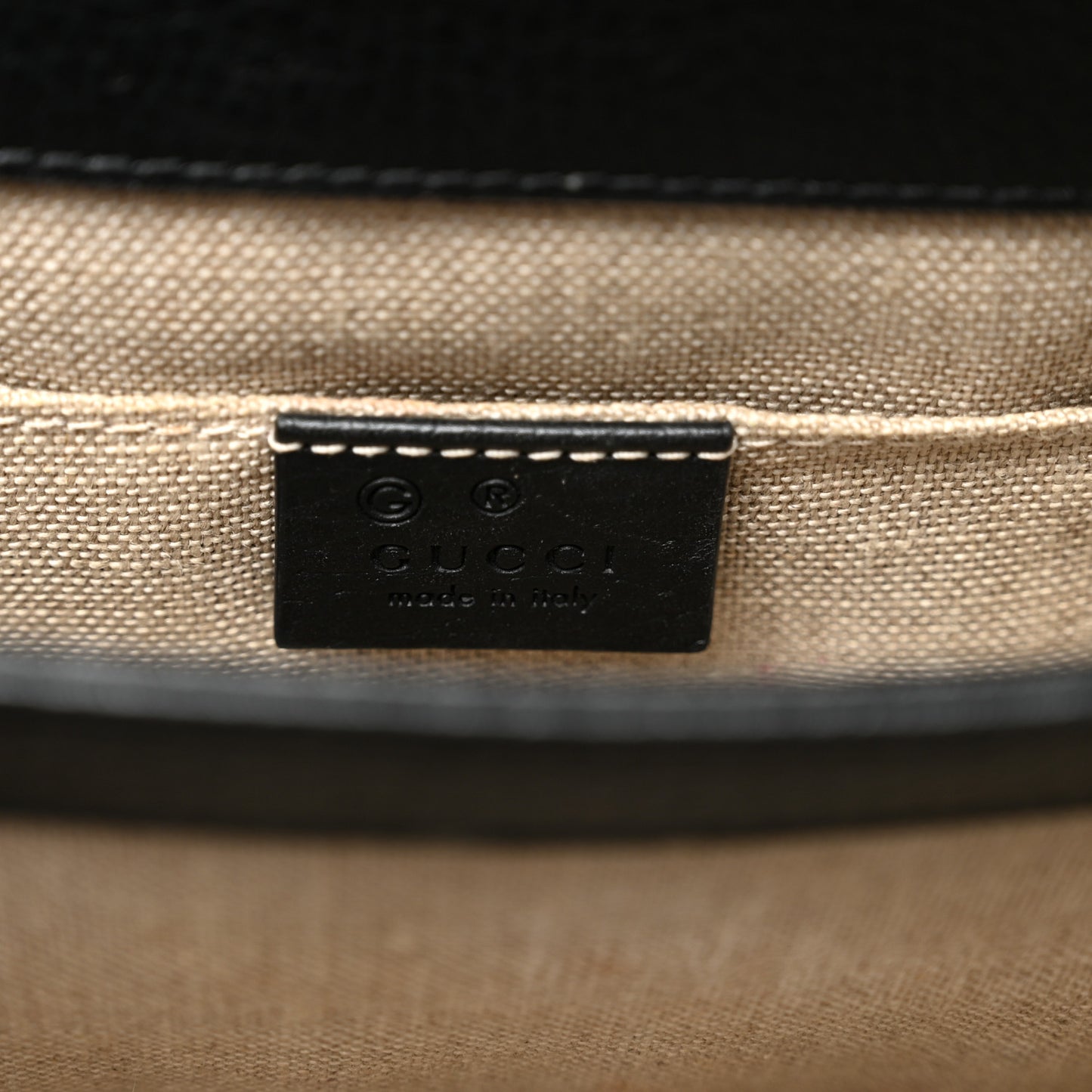 Dollar Calfskin Small Interlocking G Shoulder Bag Black