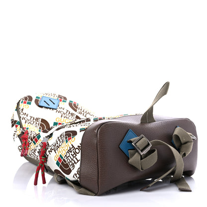 Gucci X THE NORTH FACE Econyl Nylon Medium Backpack Brown White 4 of 9
