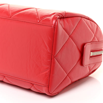 Chanel Calfskin Quilted Small CC Bowling Bag Red 10 of 17