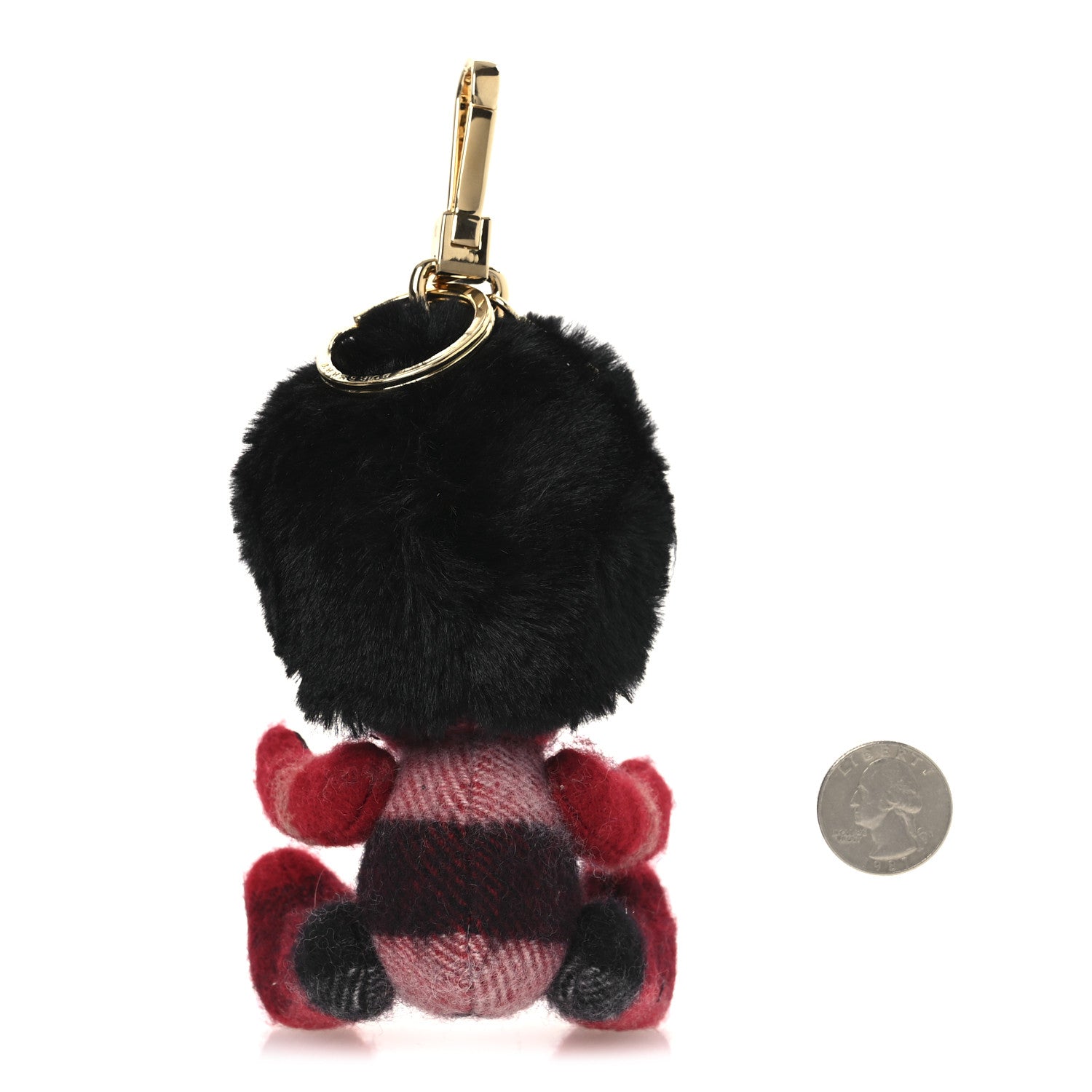 Burberry Cashmere Check Busby Thomas Bear Keychain Charm Parade Red 2 of 4