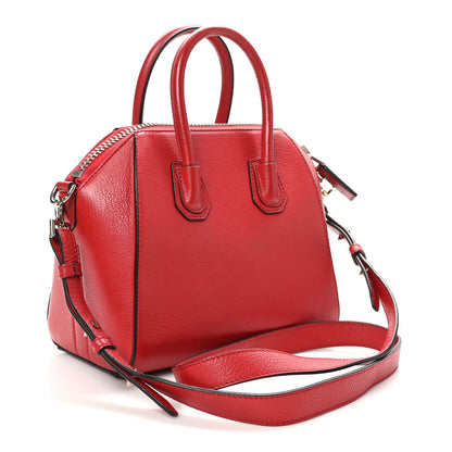 Givenchy Sugar Goatskin Mini Antigona Bright Red 3 of 11
