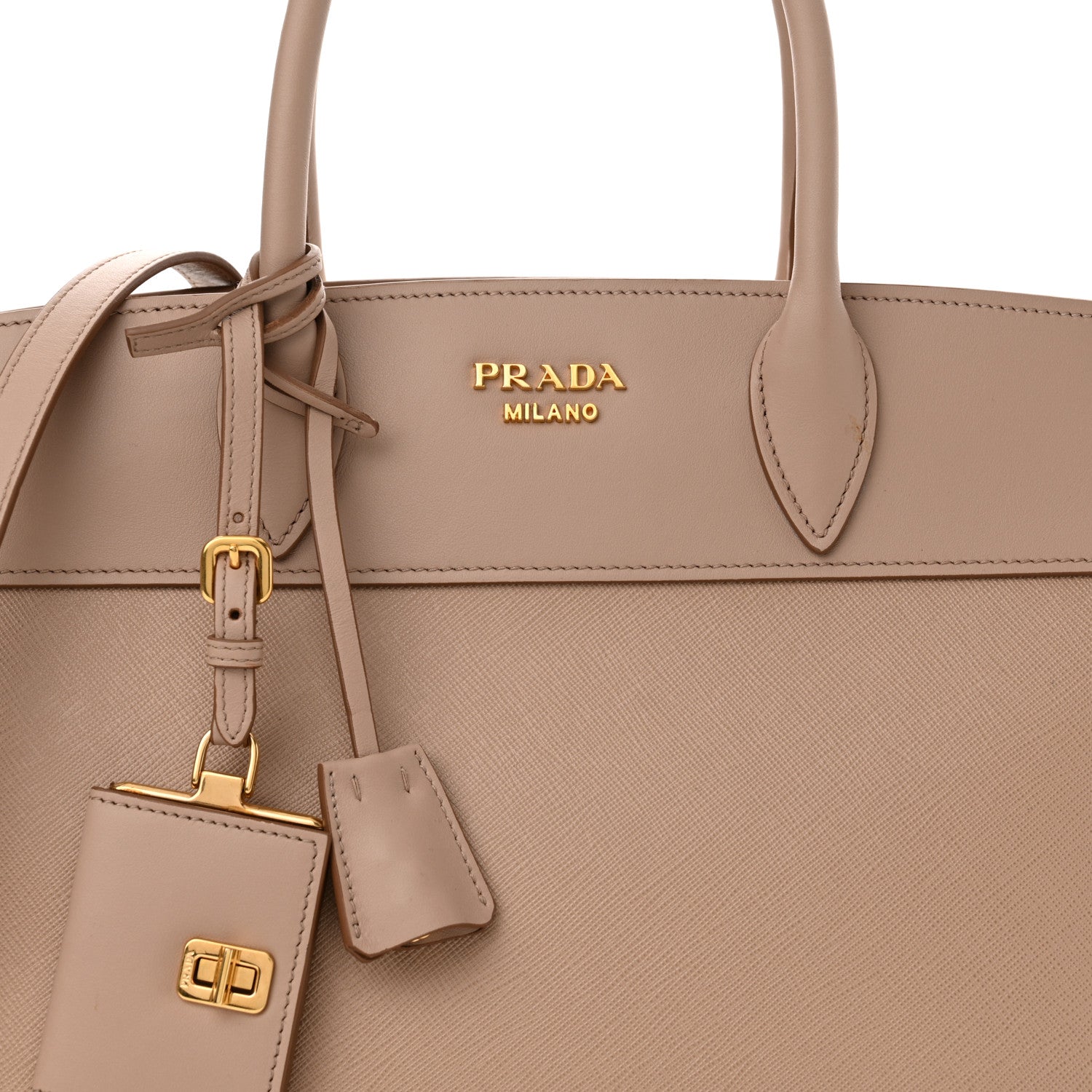 Prada Saffiano City Calfskin Medium Esplanade Cammeo 7 of 10