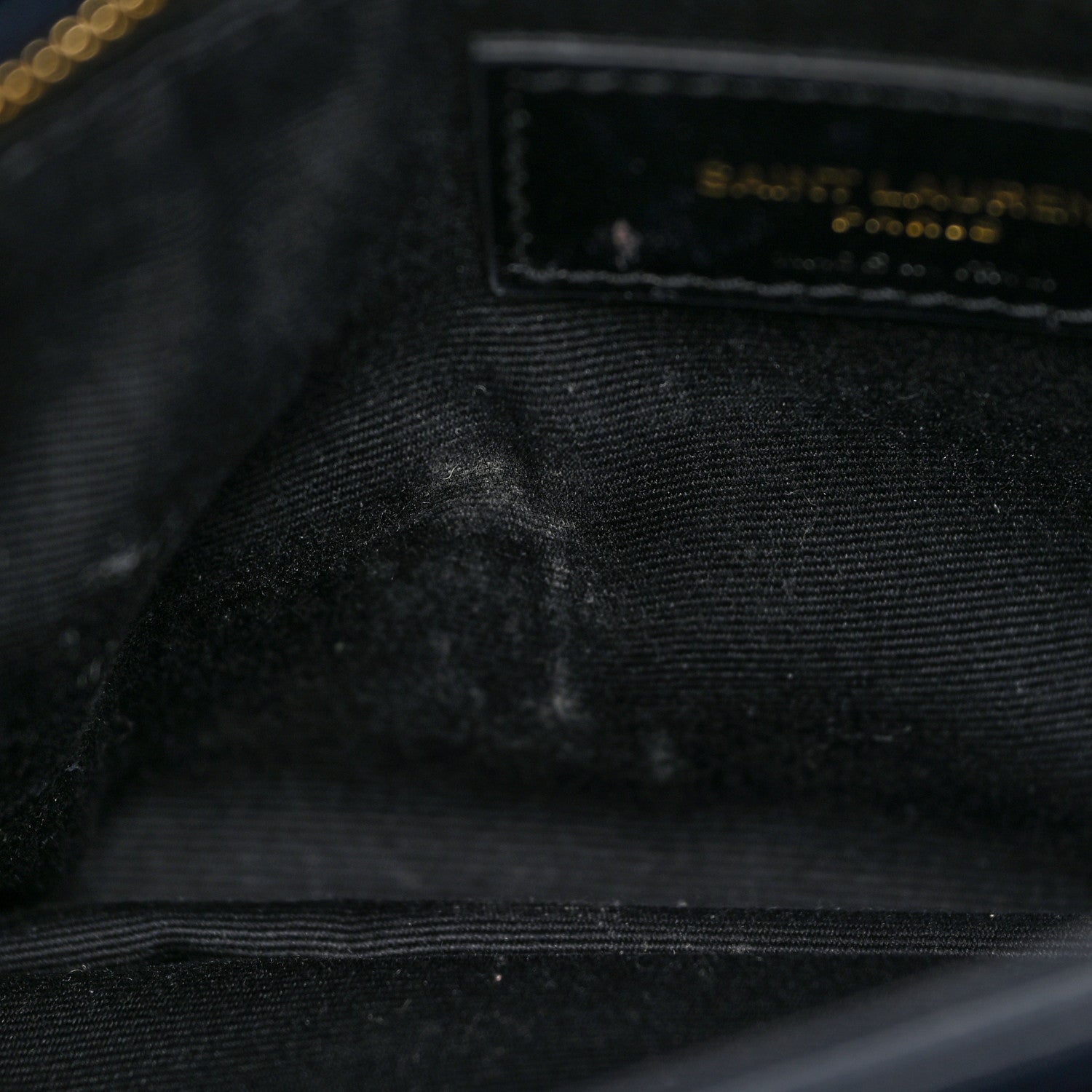 Saint Laurent Velvet Y Quilted Monogram Toy Loulou Crossbody Bag Navy 21 of 31