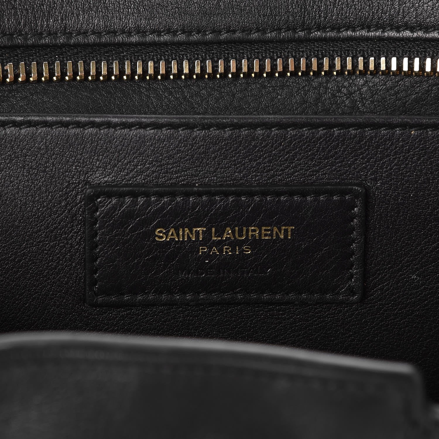 Saint Laurent Calfskin Monogram Baby Downtown Cabas Black 6 of 7
