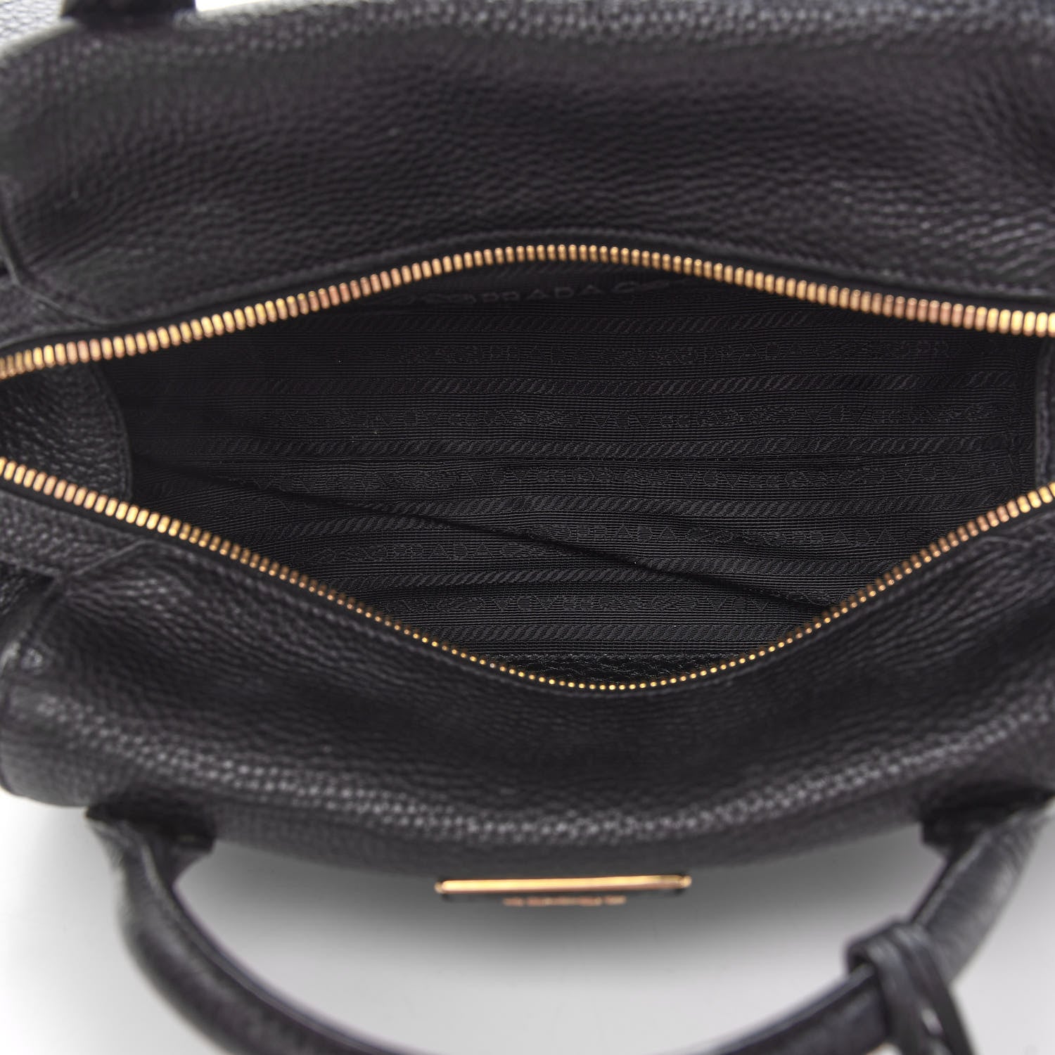 Prada Vitello Daino Bauletto Black 4 of 8