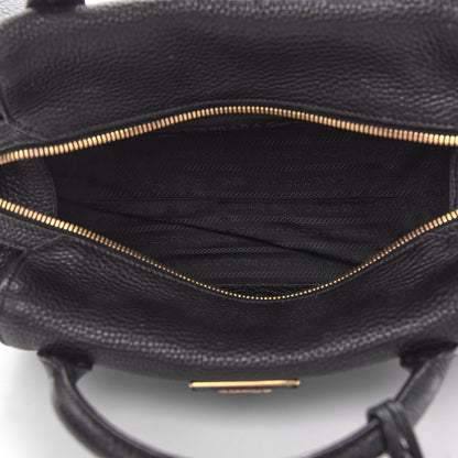 Prada Vitello Daino Bauletto Black 4 of 8