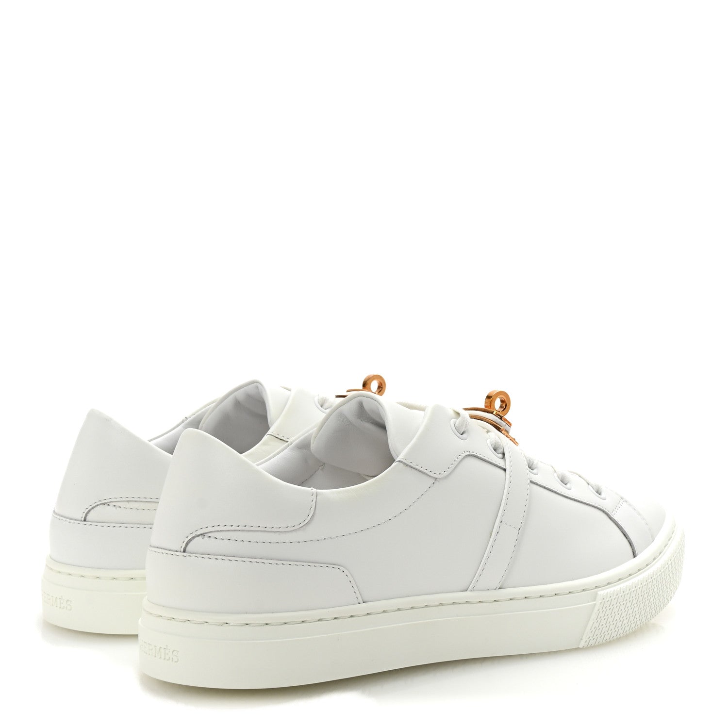 Hermes Calfskin Day Sneakers 39 White 5 of 9