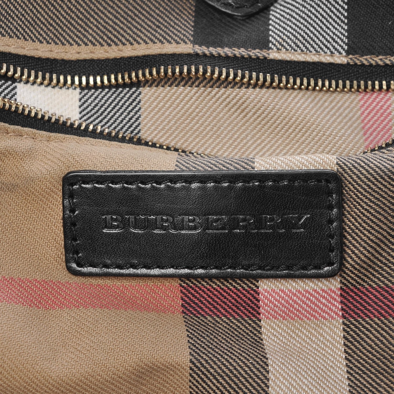 Burberry Lambskin Medium East West Tote Black 6 of 13