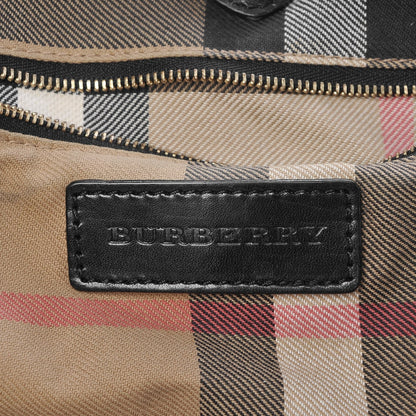 Burberry Lambskin Medium East West Tote Black 6 of 13