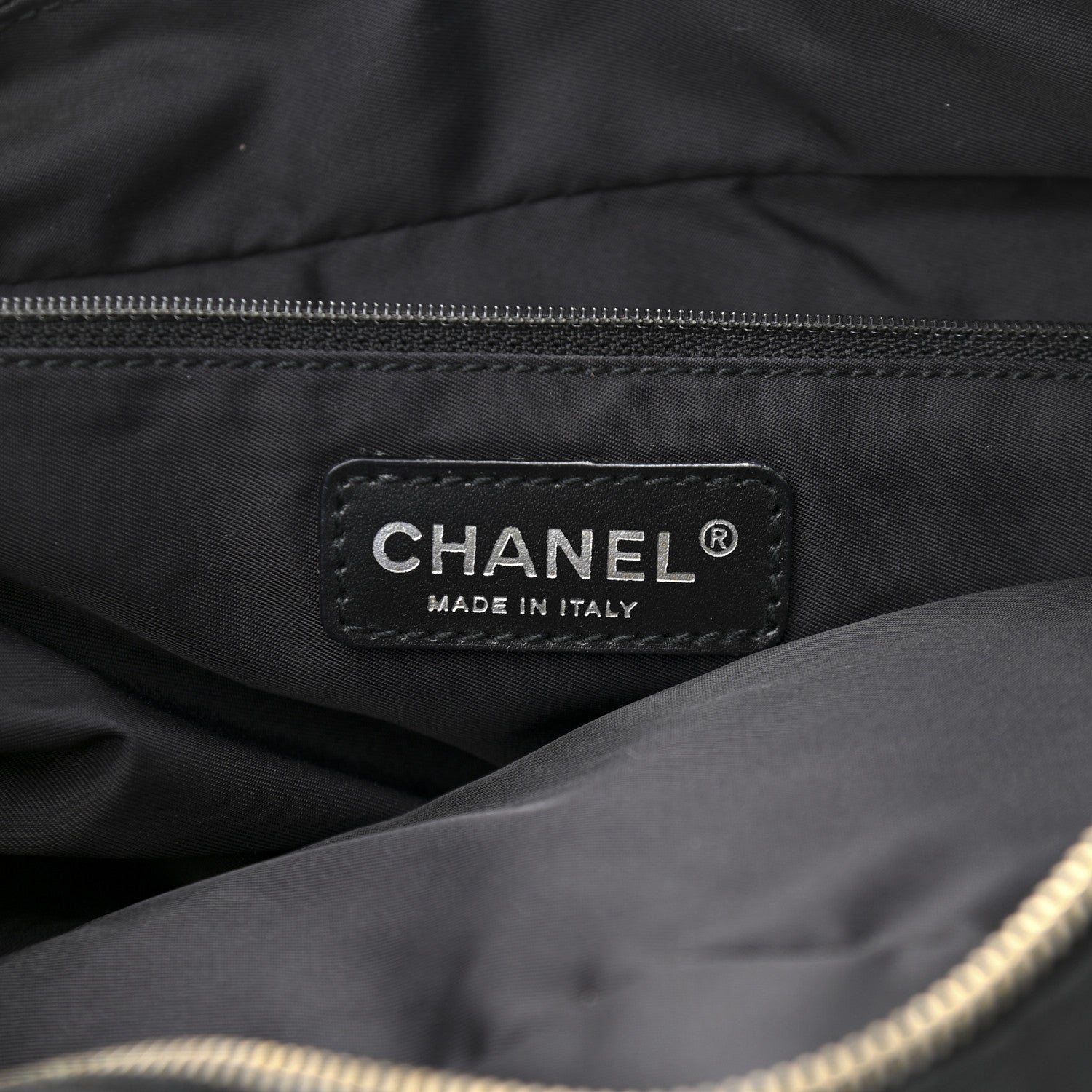 Chanel Nylon Travel Bowler Black 6 of 15