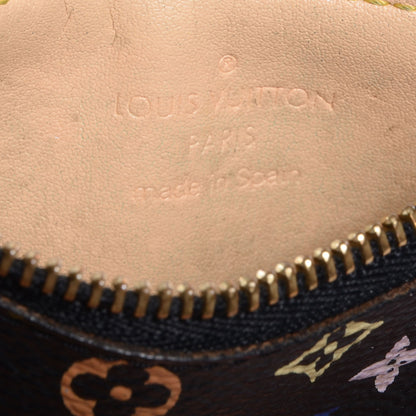 Louis Vuitton Monogram Multicolor Key Pouch Black 6 of 8