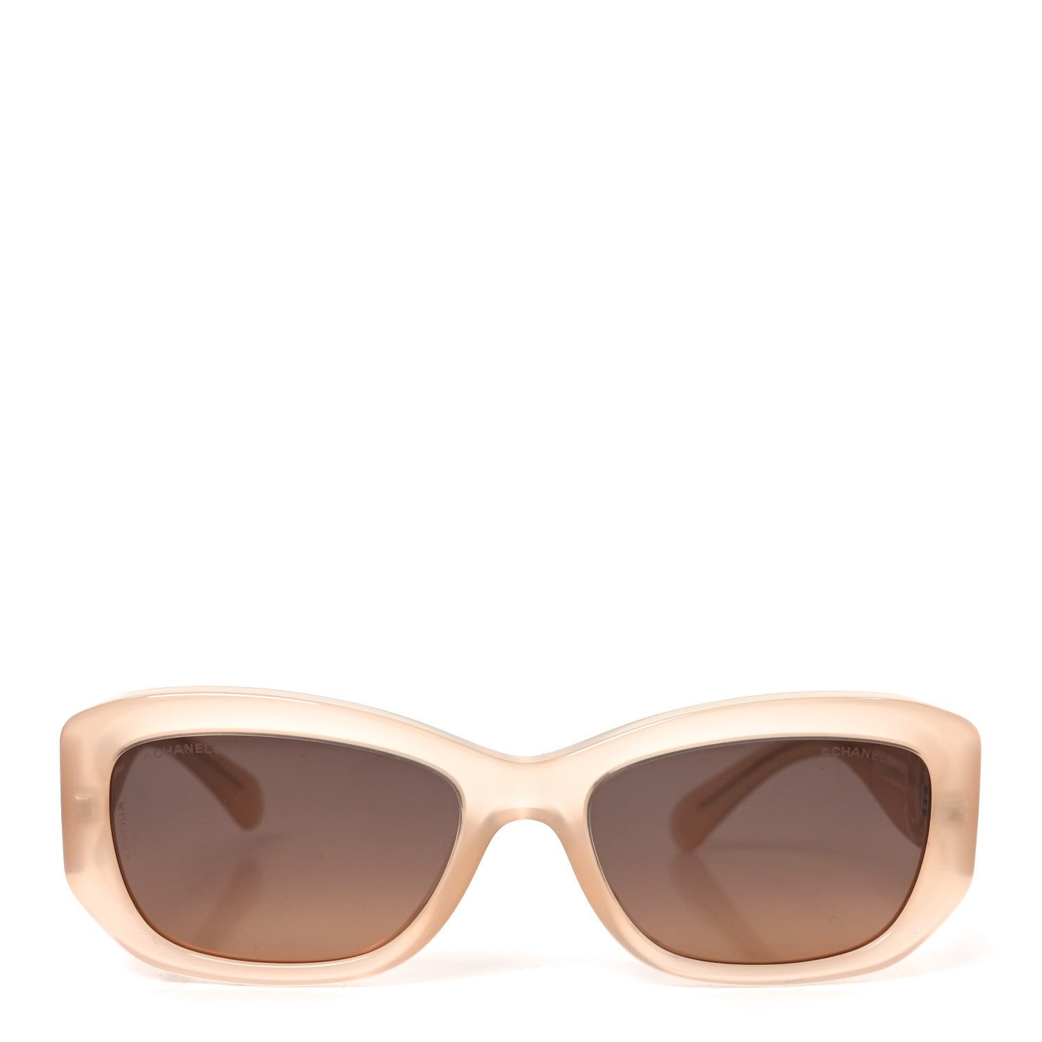 Chanel Acetate Rectangle Sunglasses 5493-A Light Pink 2 of 7