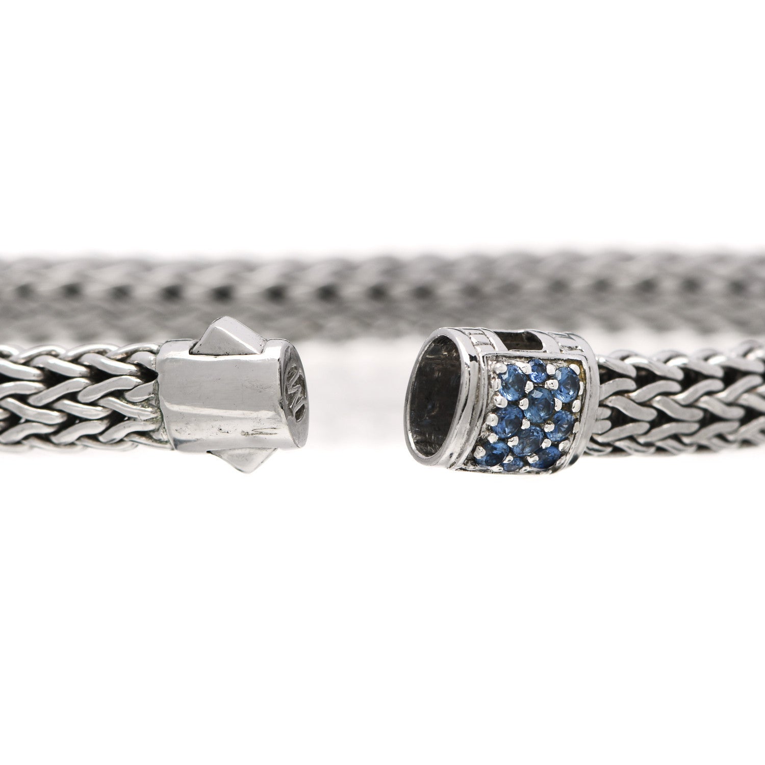 John Hardy Sterling Silver Blue Sapphire 6.5mm Classic Chain Bracelet 5 of 5