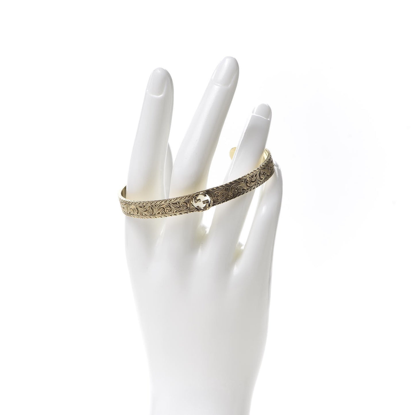 18K Yellow Gold Interlocking G Cuff Bracelet