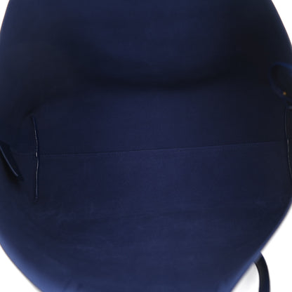 Saint Laurent Calfskin Large Shopping Tote Navy 6 of 11