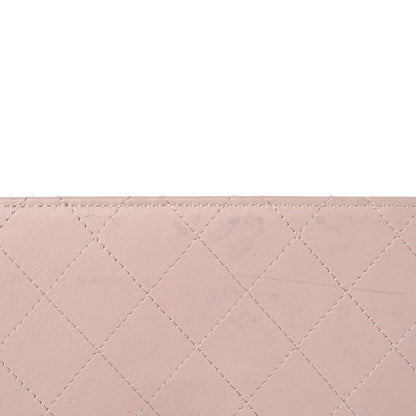 Chanel Patent Quilted Large Flap Wallet Pink 16 of 24