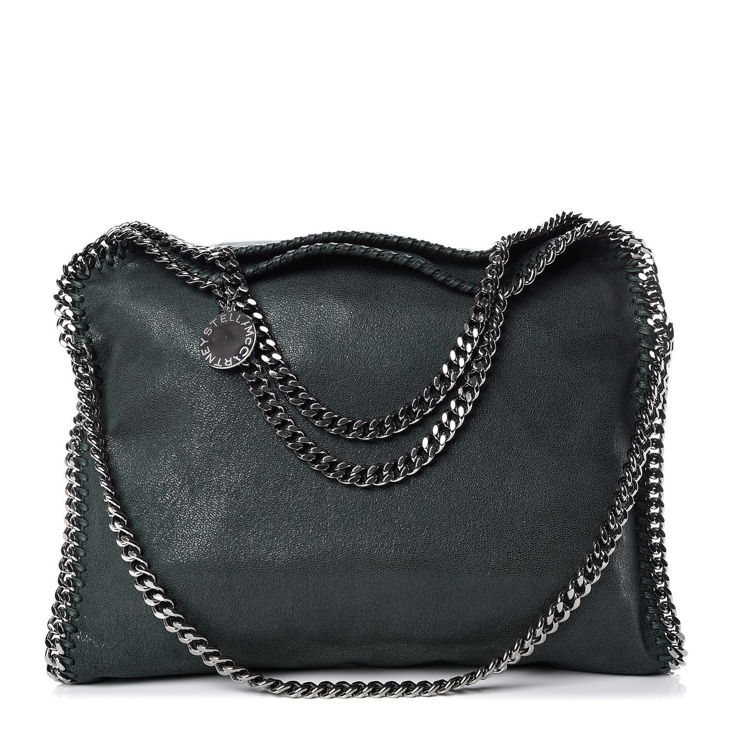 Shaggy Deer Falabella Fold Over Tote Petroleum
