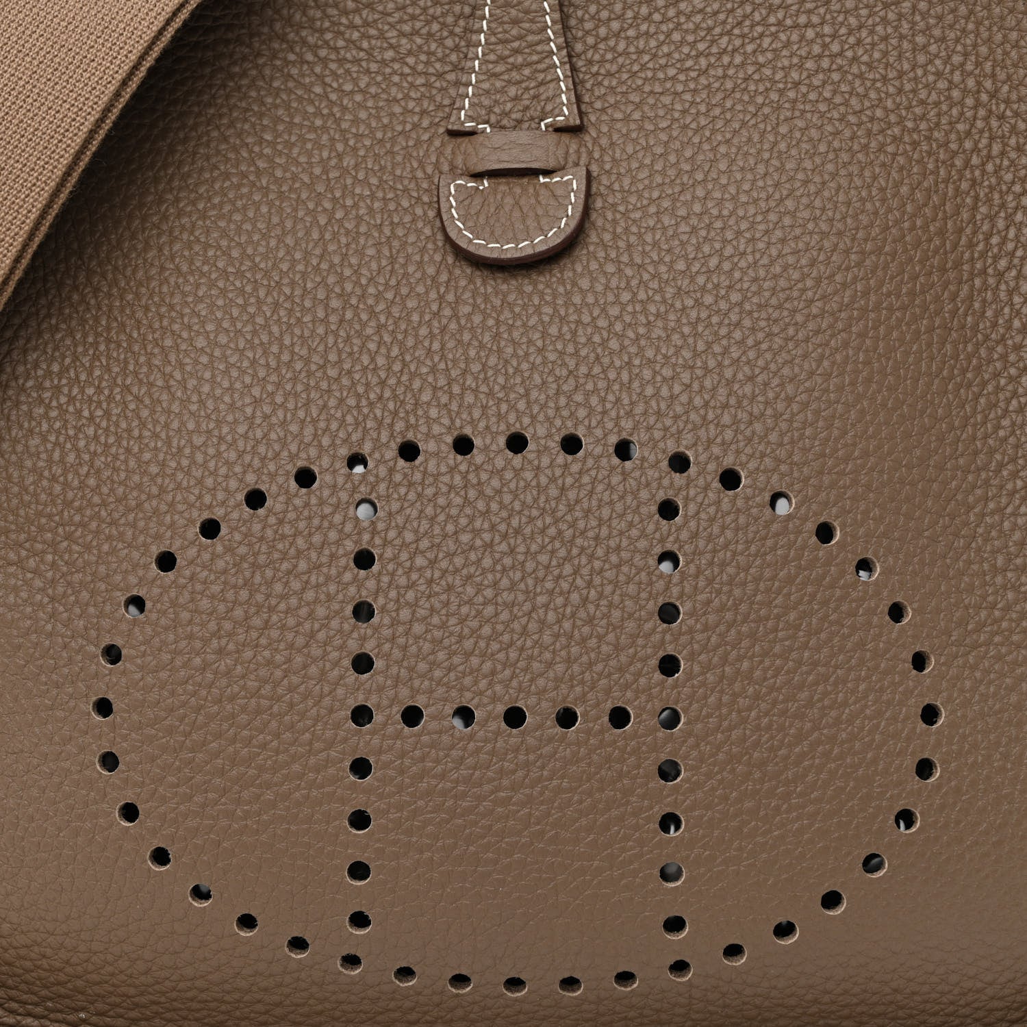 Hermes Taurillon Clemence Evelyne III PM Etoupe 8 of 11