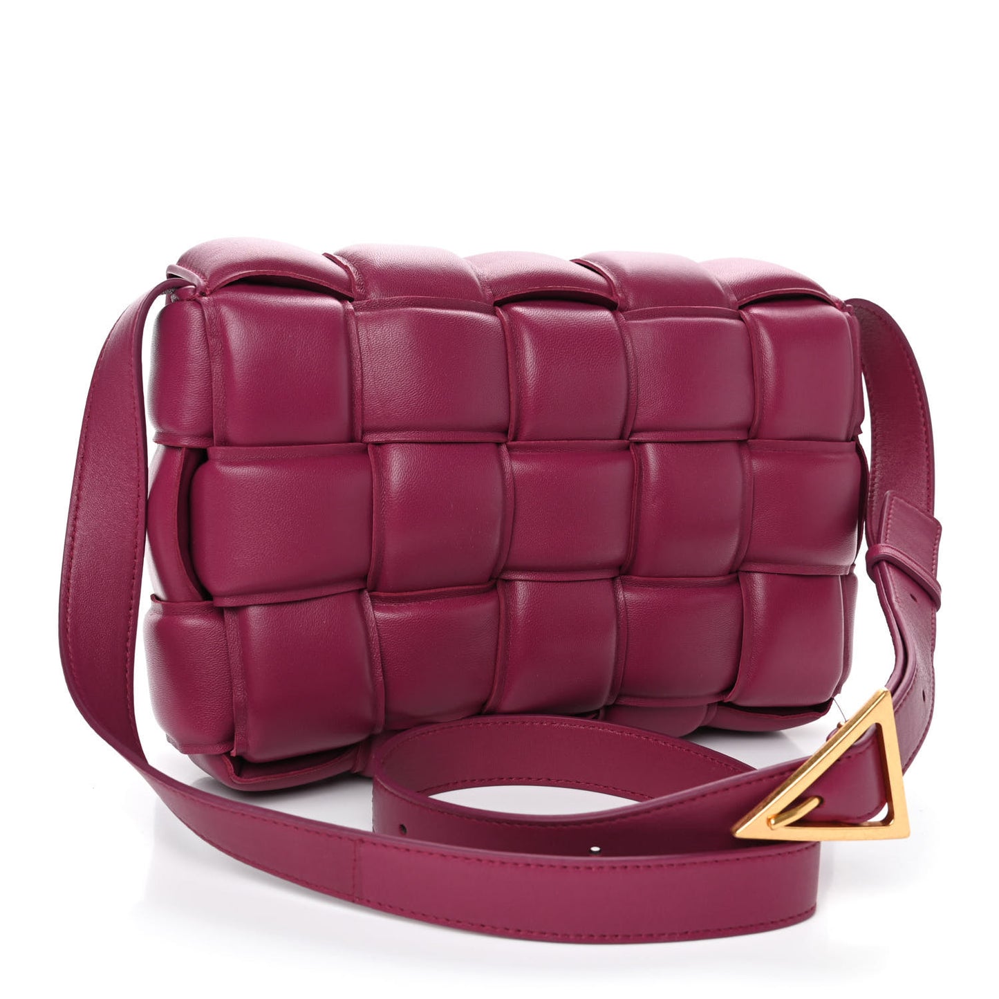 Nappa Maxi Intreccio Padded Cassette Crossbody Bag