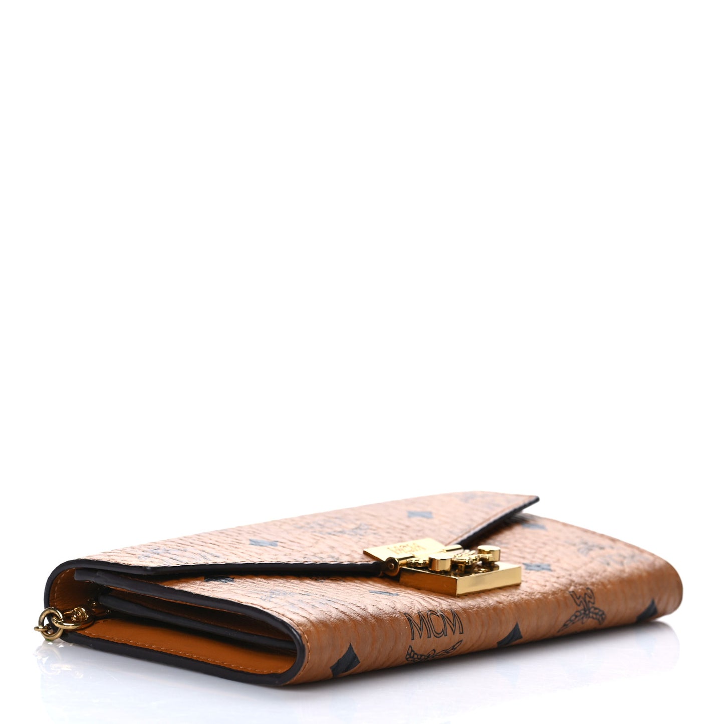 Visetos Large Patricia Wallet On Chain Cognac