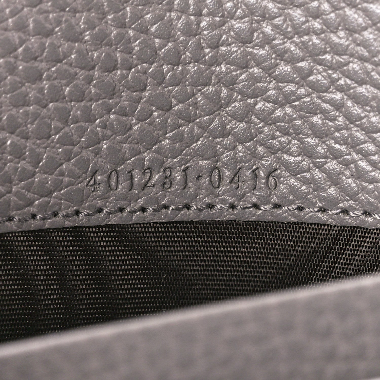 Gucci Dollar Calfskin Crystal Mini Dionysus Chain Wallet Dusty Grey Black Diamond 6 of 11
