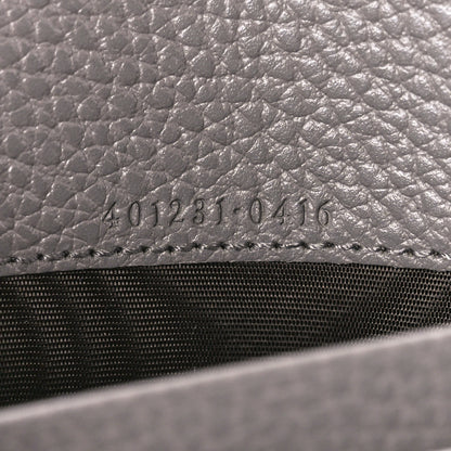 Gucci Dollar Calfskin Crystal Mini Dionysus Chain Wallet Dusty Grey Black Diamond 6 of 11