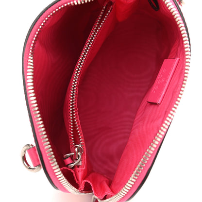 Gucci X SEGA Calfskin GUCCY Stars Mini Dome Shoulder Bag Violet Fuxia Gold 5 of 12