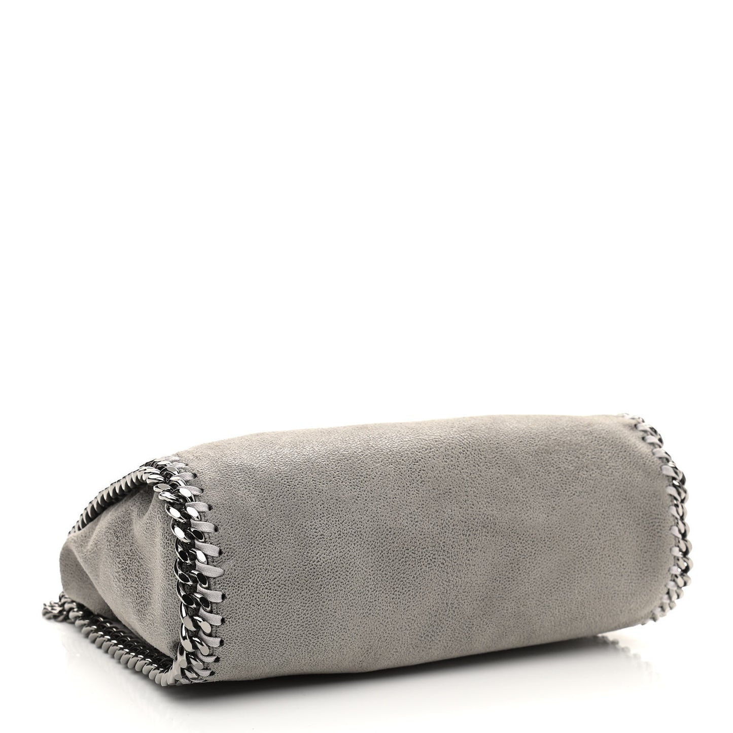Shaggy Deer Mini Falabella Fold Over Tote Light Grey