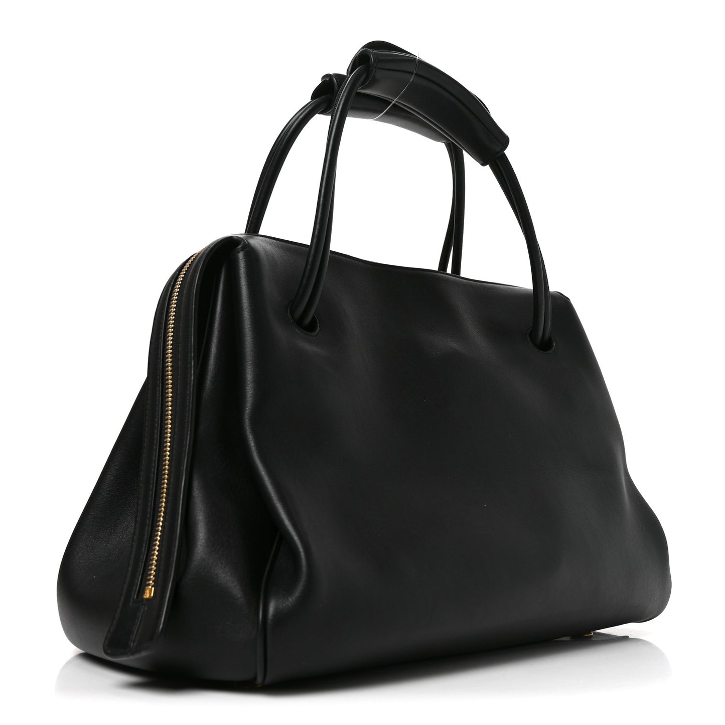 Supple Calfskin Medium Madrid Bag Black