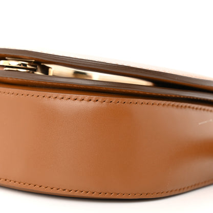 Salvatore Ferragamo Calfskin Small Vela Flap Bag Brown 10 of 12