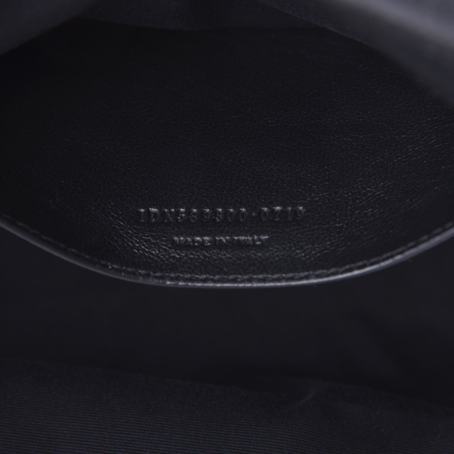 Saint Laurent Pebbled Lambskin Chevron Monogram Small Nolita Black 10 of 12