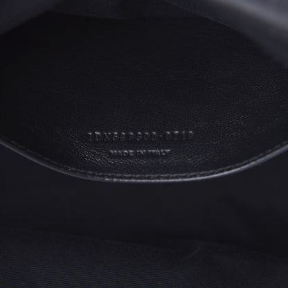 Saint Laurent Pebbled Lambskin Chevron Monogram Small Nolita Black 10 of 12