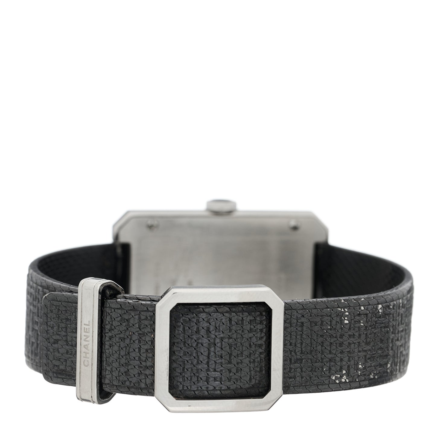 Stainless Steel Calfskin 29mm Boy-Friend Tweed Manual Winding Watch Black
