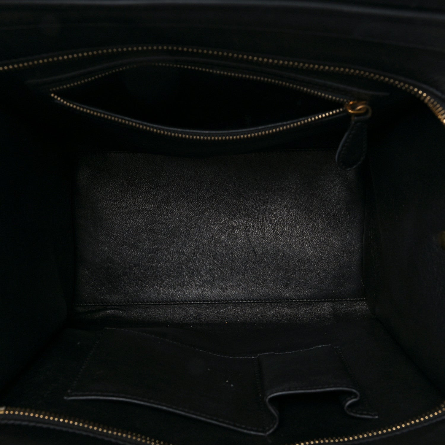 Celine Velluto Calfskin Mini Tri-Color Luggage Navy 6 of 10