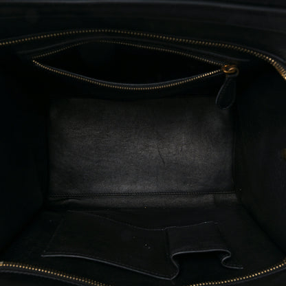 Celine Velluto Calfskin Mini Tri-Color Luggage Navy 6 of 10