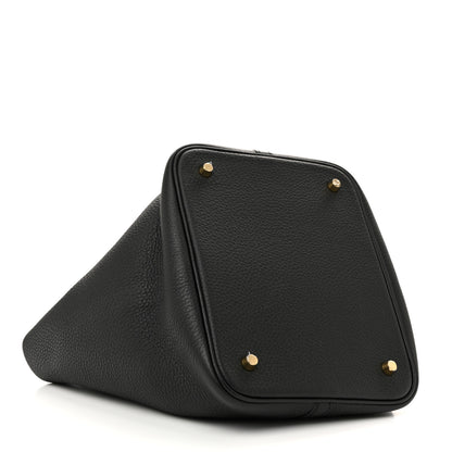 Hermes Taurillon Clemence Picotin Lock 22 MM Black 7 of 15
