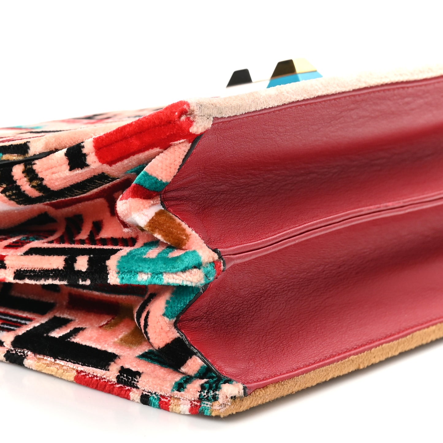 Velvet Vitello Dolce Fun Fair Kan I Shoulder Bag Strawberry Multicolor