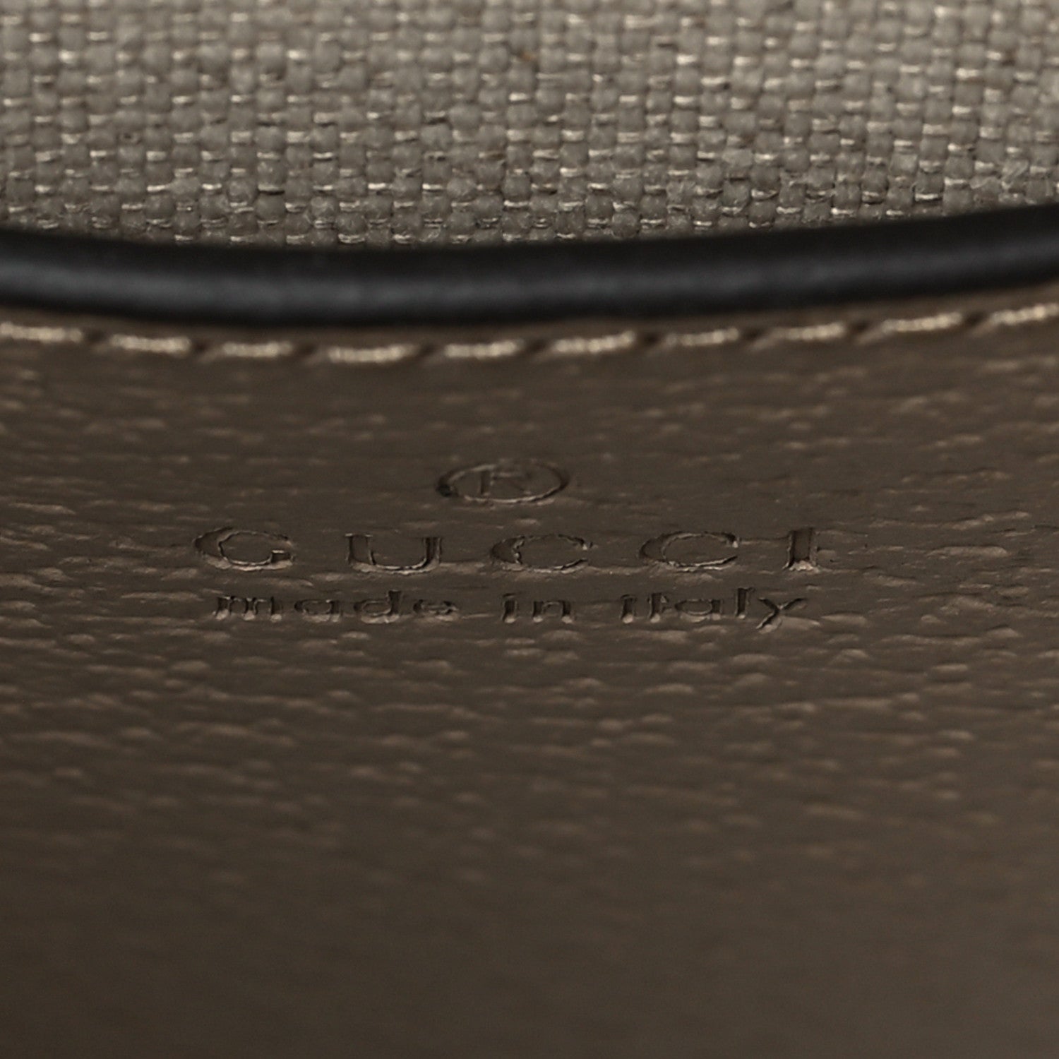 Gucci GG Supreme Monogram Textured Dollar Calfskin Mini Retro Interlocking G Tote Bag Beige Mystic White Oatmeal 6 of 7