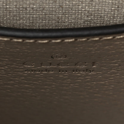 Gucci GG Supreme Monogram Textured Dollar Calfskin Mini Retro Interlocking G Tote Bag Beige Mystic White Oatmeal 6 of 7