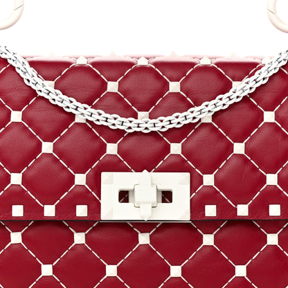 Valentino Garavani Lambskin Medium Free Rockstud Spike Shoulder Bag Rosso Valentino 7 of 12