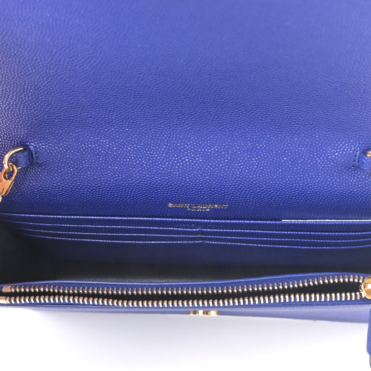 Grain De Poudre Classic Monogram Kate Tassel Chain Wallet Saphir Bleu