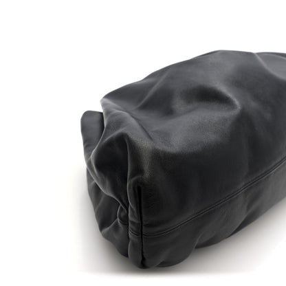 Bottega Veneta Smooth Butter Calf The Pouch Oversized Clutch Black 8 of 9
