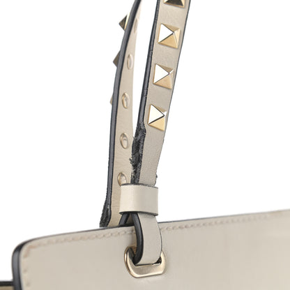 Valentino Garavani Vitello Medium Rockstud All Over Tote White 14 of 16