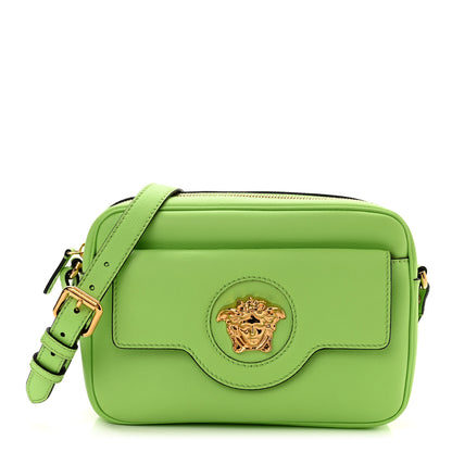 Versace Grained Calfskin Medusa Camera Bag Green 1 of 9