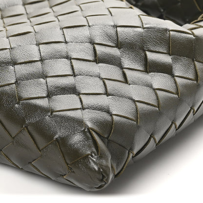 Bottega Veneta Calfskin Intrecciato Mini Hop Khaki 9 of 9